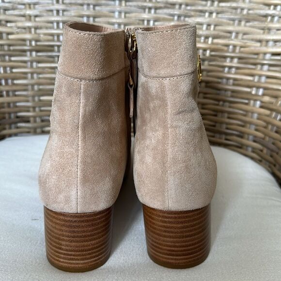 Ralph Lauren Women Wynne Suede Booties Beige Size 10 - Picture 5 of 13